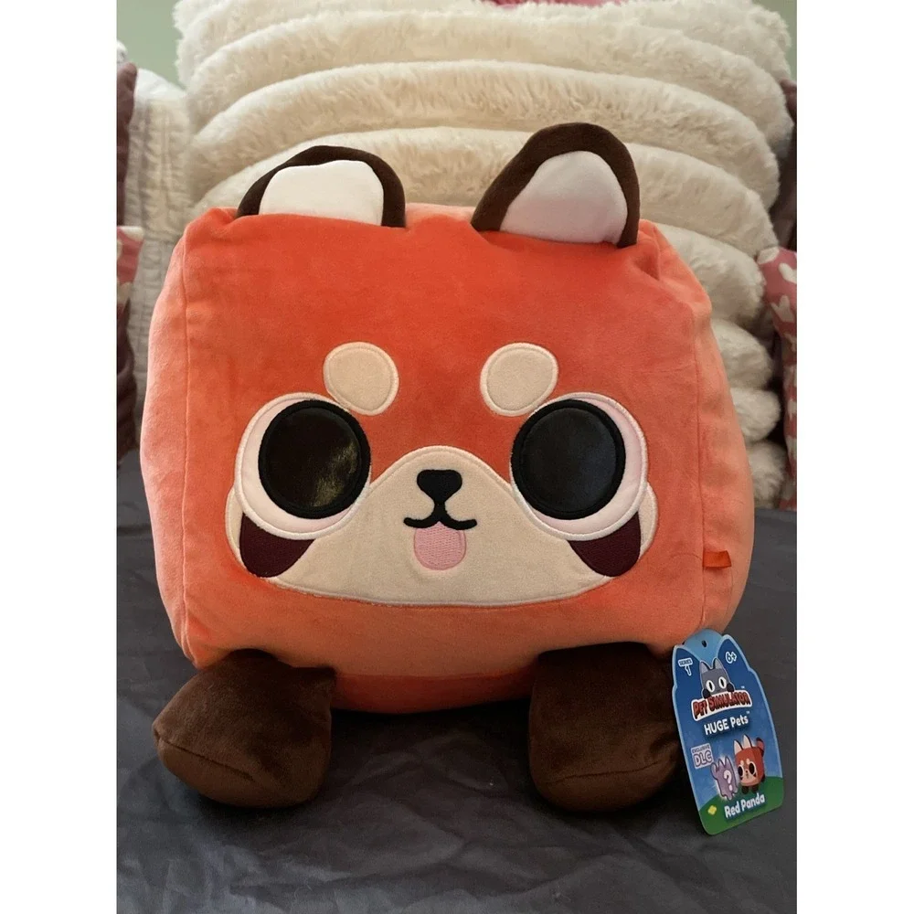 NWT Pet Simulator HUGE Pets Series 1 RED PANDA Plush With Exclusive DLC